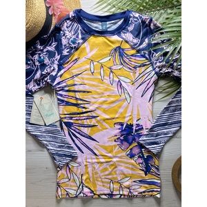 Maaji 🌼 UPF 50+ Floral Long-Sleeve Rashguard 🌊🏄🏼‍♀️🏝